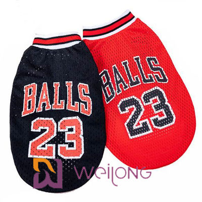 Εξατομικεύσιμη ενδυμασία Jerseys Nba Pet μπλουζών της Pet πλέγματος αριθμού τυπωμένων υλών