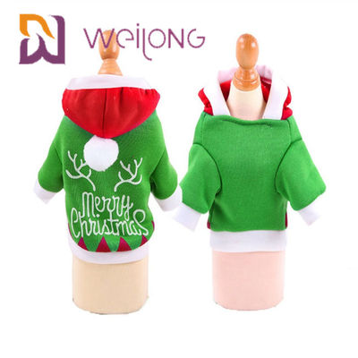 Χειμερινά ενδύματα κουταβιών Hoodie Χριστουγέννων με τα χειμερινά ενδύματα γατών σκυλιών αλκών χιονανθρώπων Άγιου Βασίλη