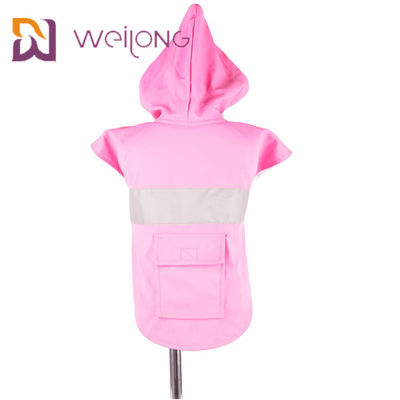 Διευθετήσιμο Hoodie Pet αδιάβροχων πραγματικό αδιάβροχο σκυλιών τσεπών αντανακλαστικό με την κουκούλα