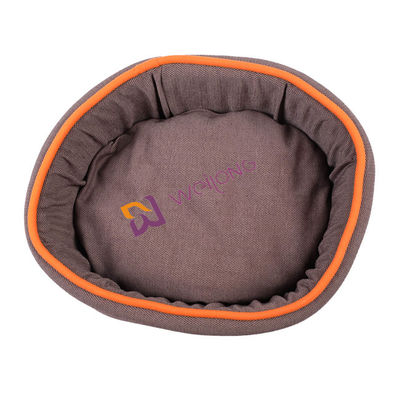Στρογγυλό doughnut λιναριού πλήρως Washable μόνο θερμαίνοντας BSCI σκυλιών κρεβάτι άνεσης σκυλιών κρεβατιών