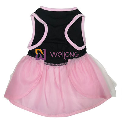 Καυτό φόρεμα Rhinestone αποκριές Tulle Pet φουστών του Tulle/CVC σκυλιά του Τζέρσεϋ που ντύνονται επάνω