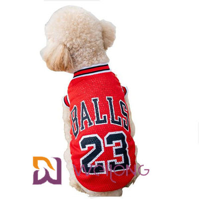 Εξατομικεύσιμη ενδυμασία Jerseys Nba Pet μπλουζών της Pet πλέγματος αριθμού τυπωμένων υλών