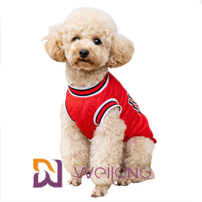 Εξατομικεύσιμη ενδυμασία Jerseys Nba Pet μπλουζών της Pet πλέγματος αριθμού τυπωμένων υλών