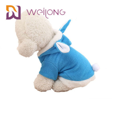 Πολικό δέρας της Pet Hoodie 100% κουνελιών αποκριών Cosplay κοστουμιών λαγουδάκι Πάσχας για το σκυλί γατών