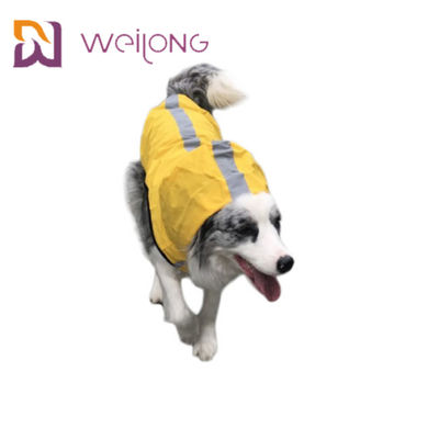 Αδιάβροχο αντανακλαστικό σακάκι Windbreaker σκυλιών αδιάβροχων της Pet με την κουκούλα