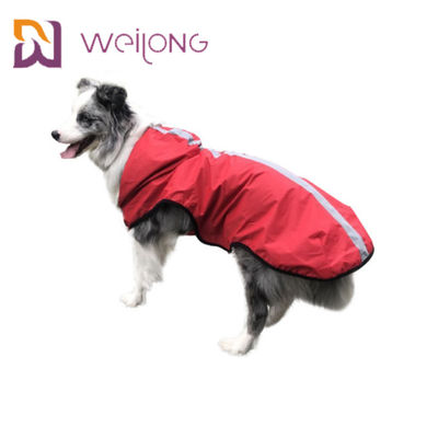Αδιάβροχο αντανακλαστικό σακάκι Windbreaker σκυλιών αδιάβροχων της Pet με την κουκούλα