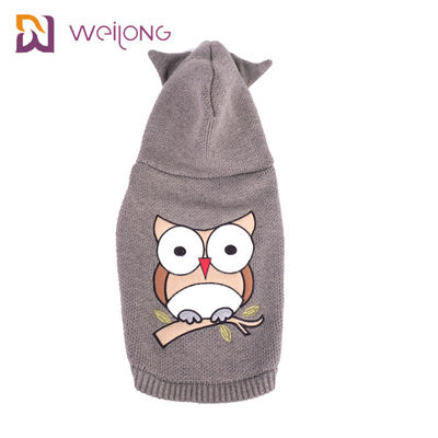 Το ακρυλικό σκυλί Hoodie υφασμάτων που κεντιέται πλέκει πλεκτό άλτη γατών της Pet τον πουλόβερ