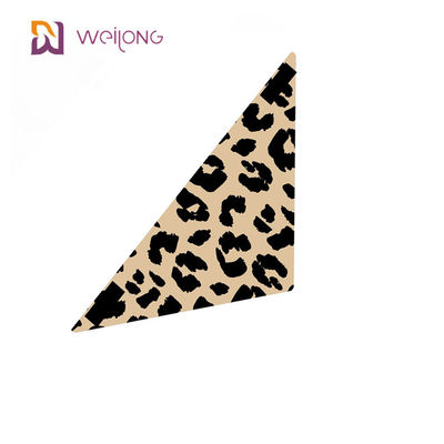Πολυ Poplin λεοπαρδάλεων τυπωμένων υλών της Pet Bandana μικρό σκυλί Bandanas εκτύπωσης προσαρμογής ψηφιακό
