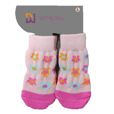 Η Pet αντιολισθητική πλέκει τις κάλτσες Socks&amp;Cat σκυλιών με το λαστιχένιο προστάτη ποδιών ενίσχυσης